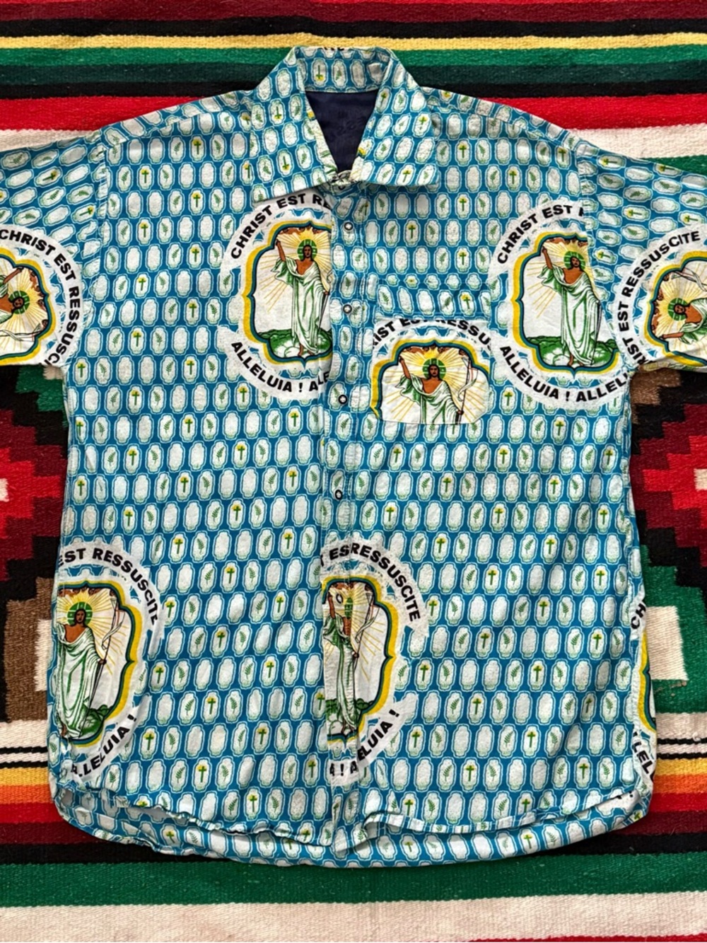 Vintage 90’s Jesus Colorful Button Down